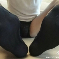 深蓝色提花锦纶诱惑