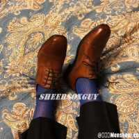 #sheersoxguy#第三贴/蓝色TNT/丝袜皮鞋